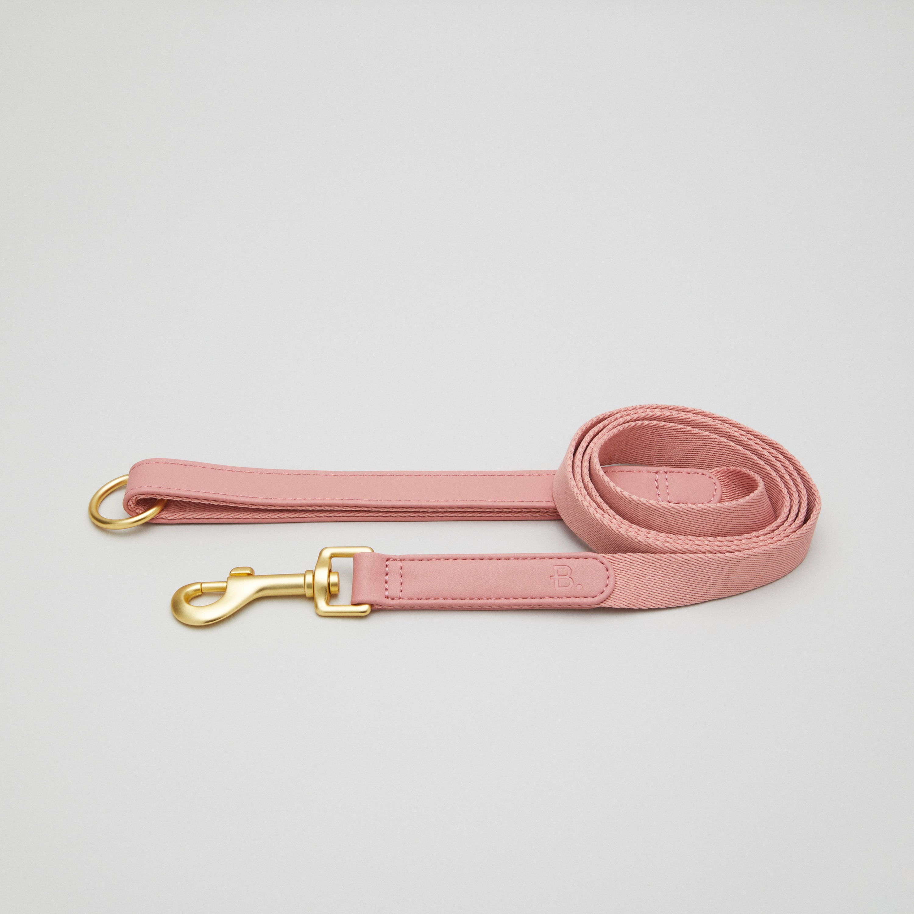 Kit de promenade pour collier de chien rose + support pour sac à caca