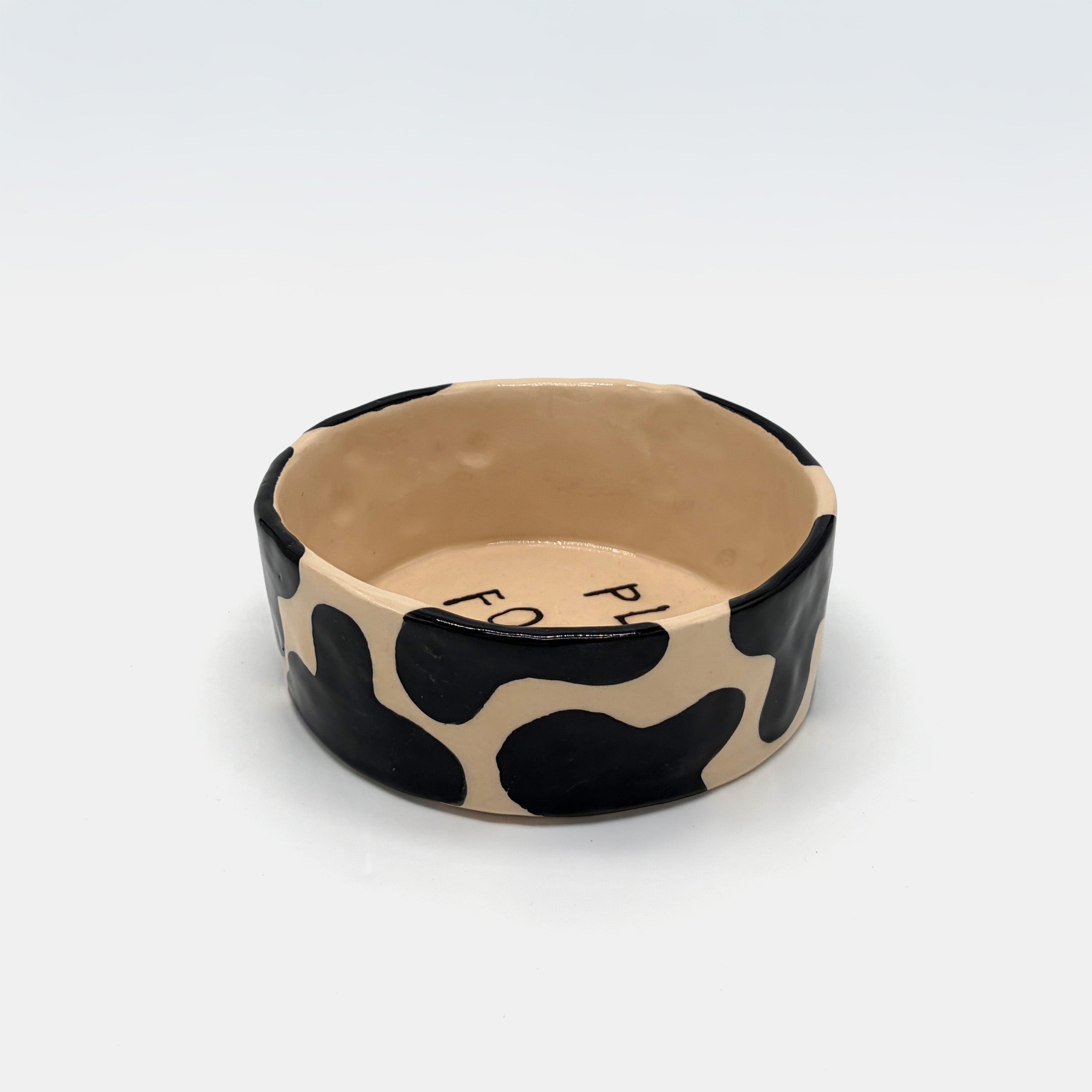 Wobbly x Barkalot Ceramic Bowl - Cow