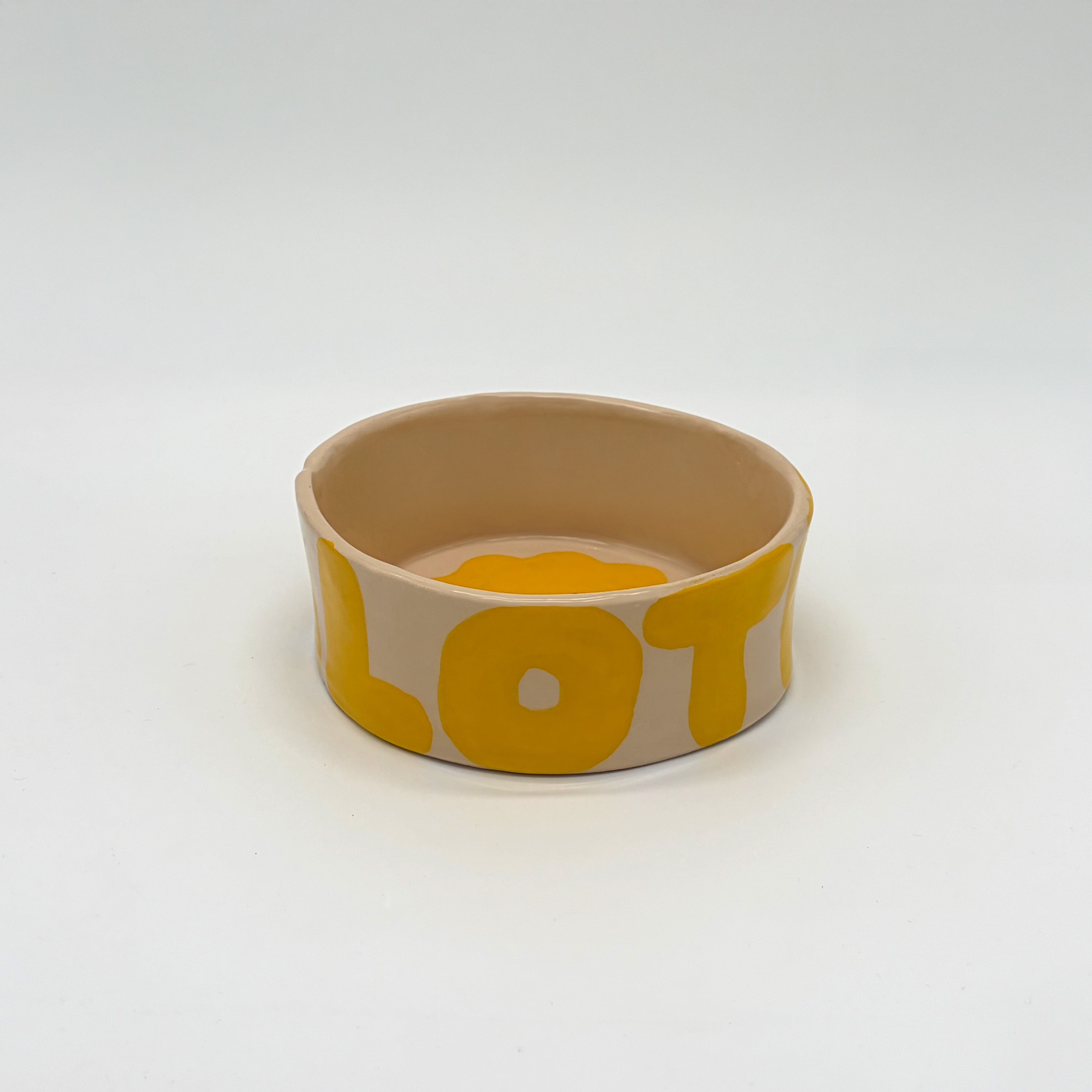 Wobbly x Barkalot Ceramic Bowl - Yellow