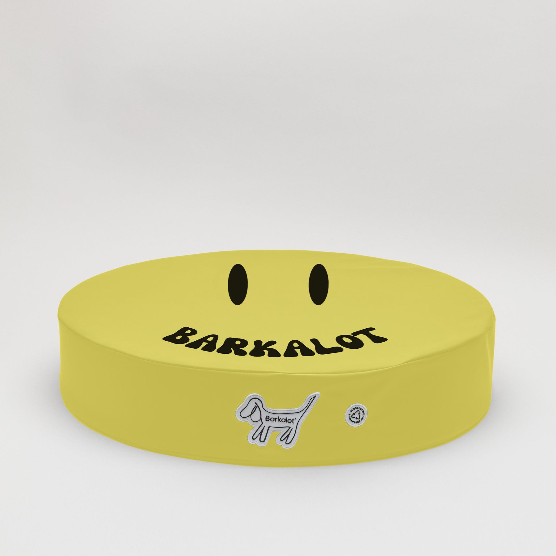 Barkalot - Cama de cachorro em PVC reciclado amarelo - S