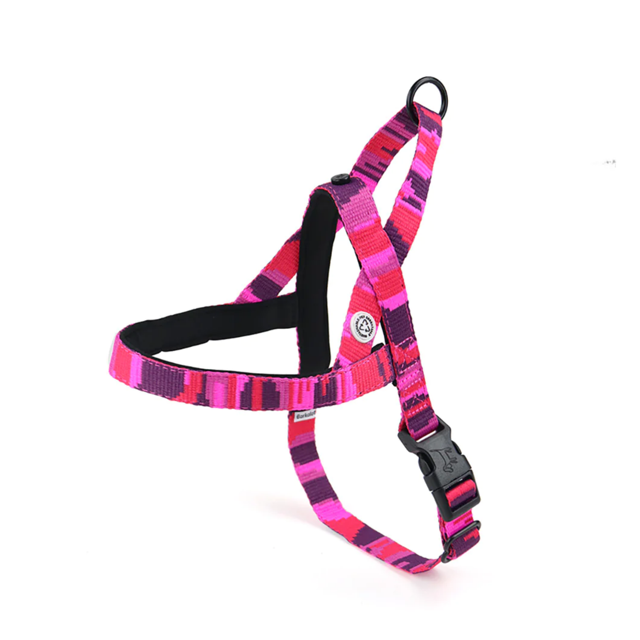 Barkalot - Arnês para cães camuflado rosa - L